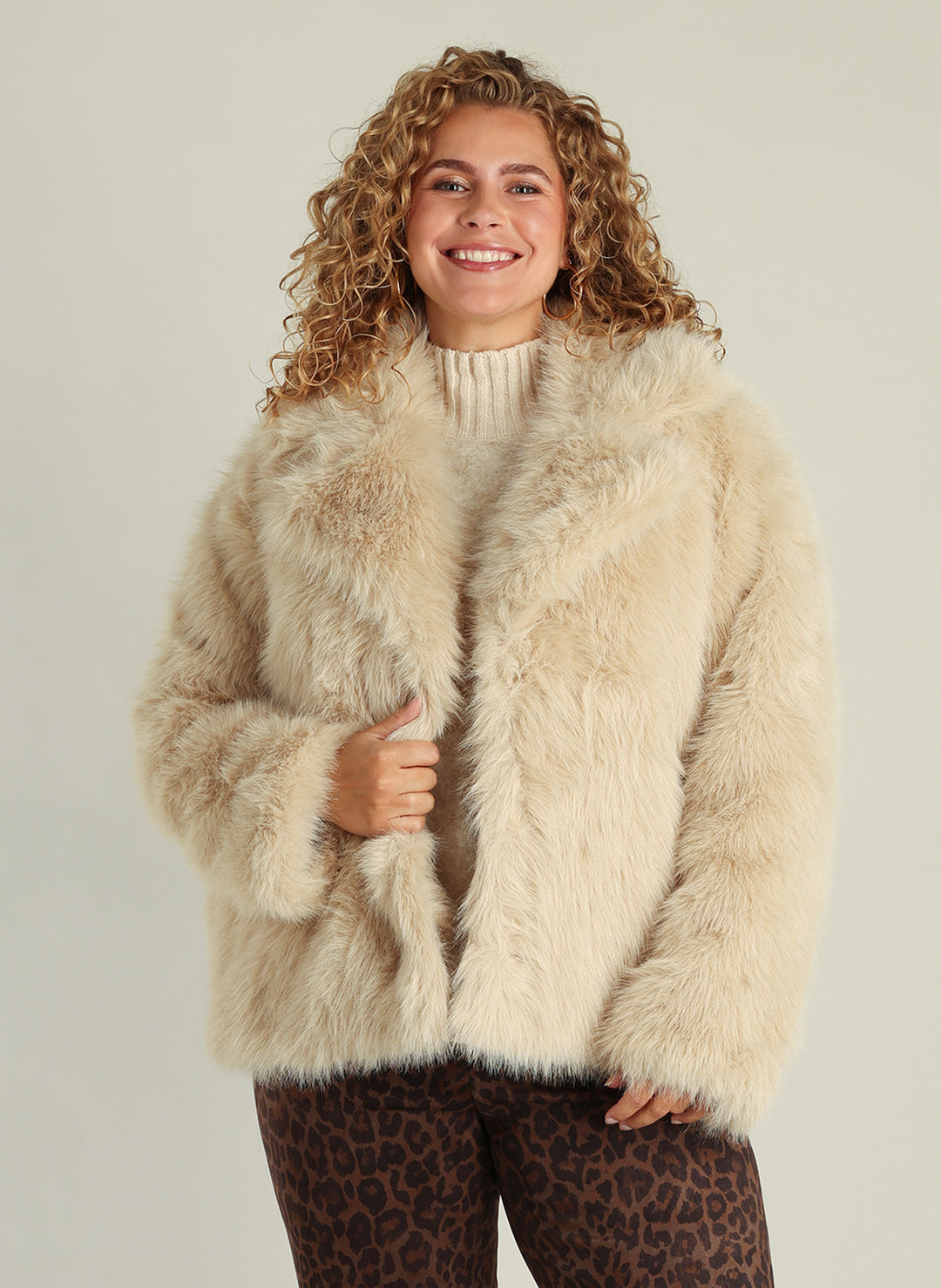 Soft Faux Fur Coat