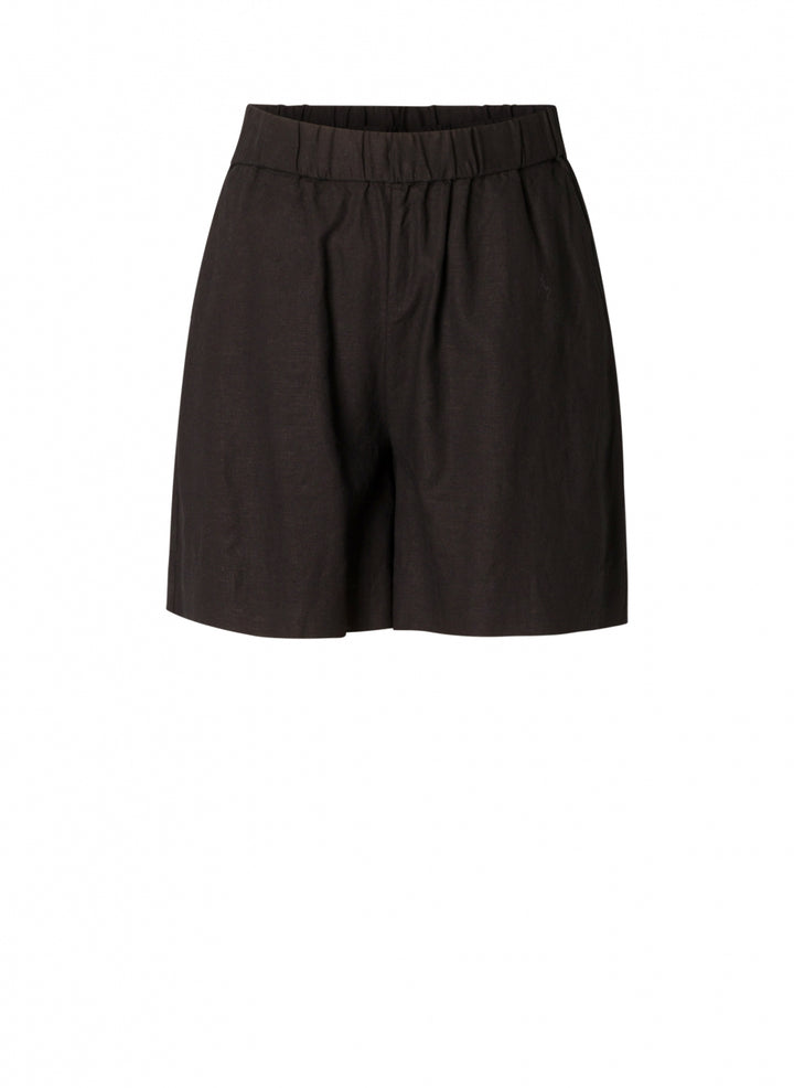 Tijdloze Linnen Short Met Elastische Taille