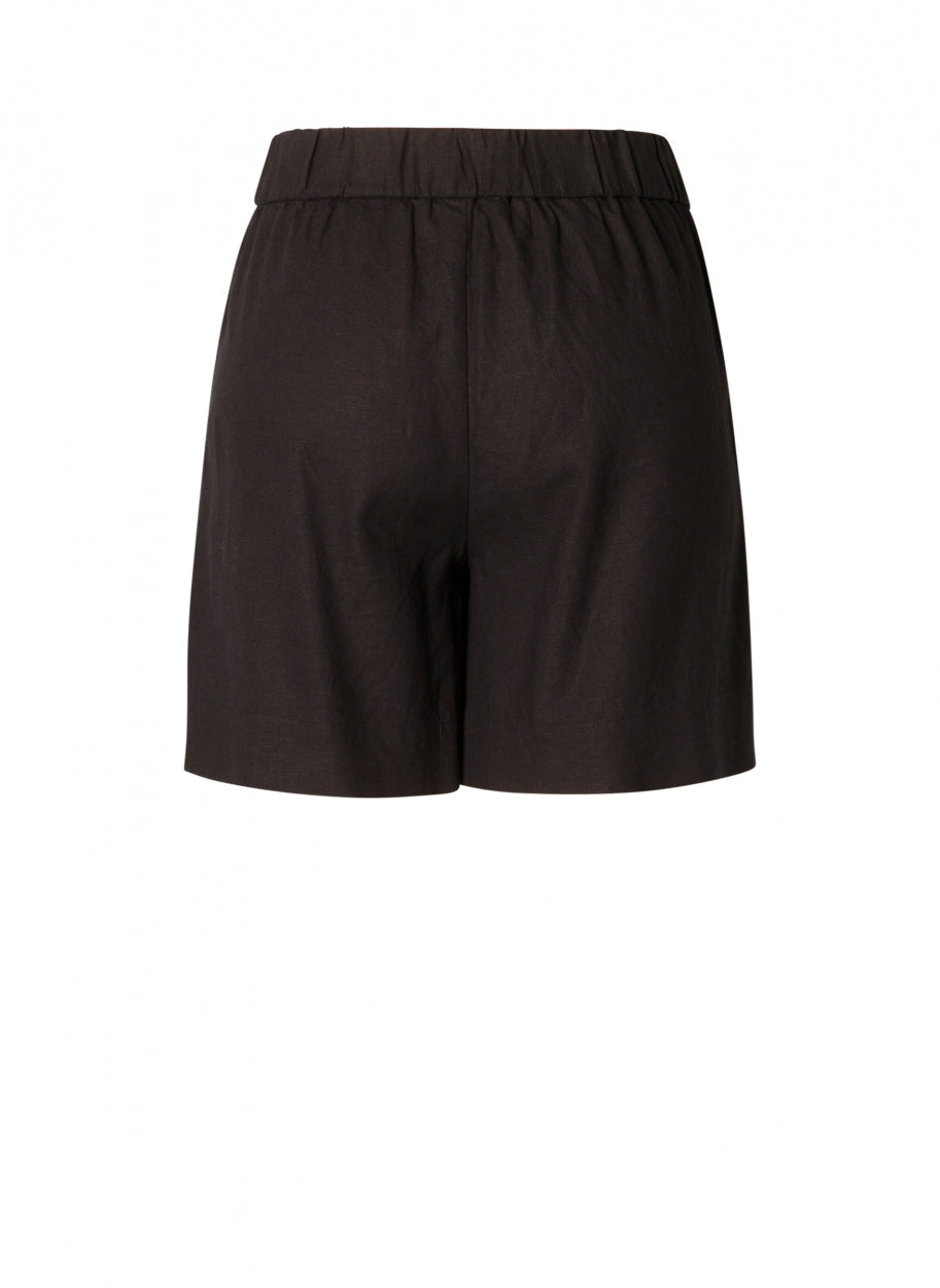 Tijdloze Linnen Short Met Elastische Taille