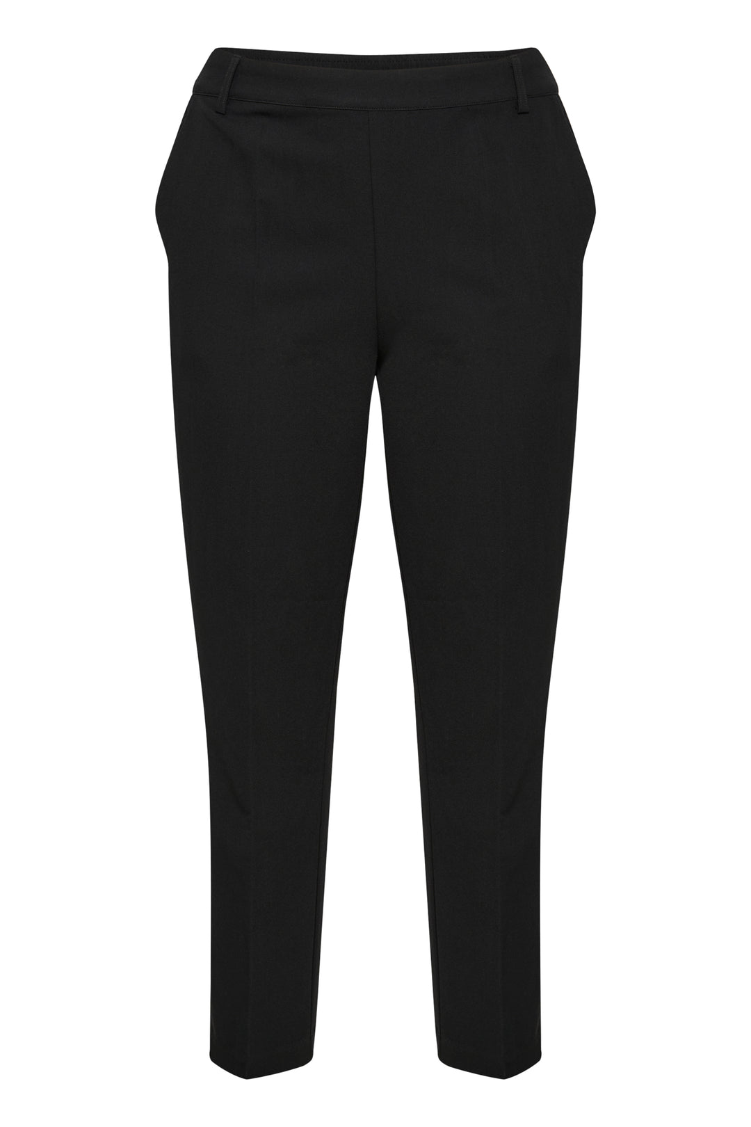 Zwarte Broek Met Elastische Taille En Steekzakken