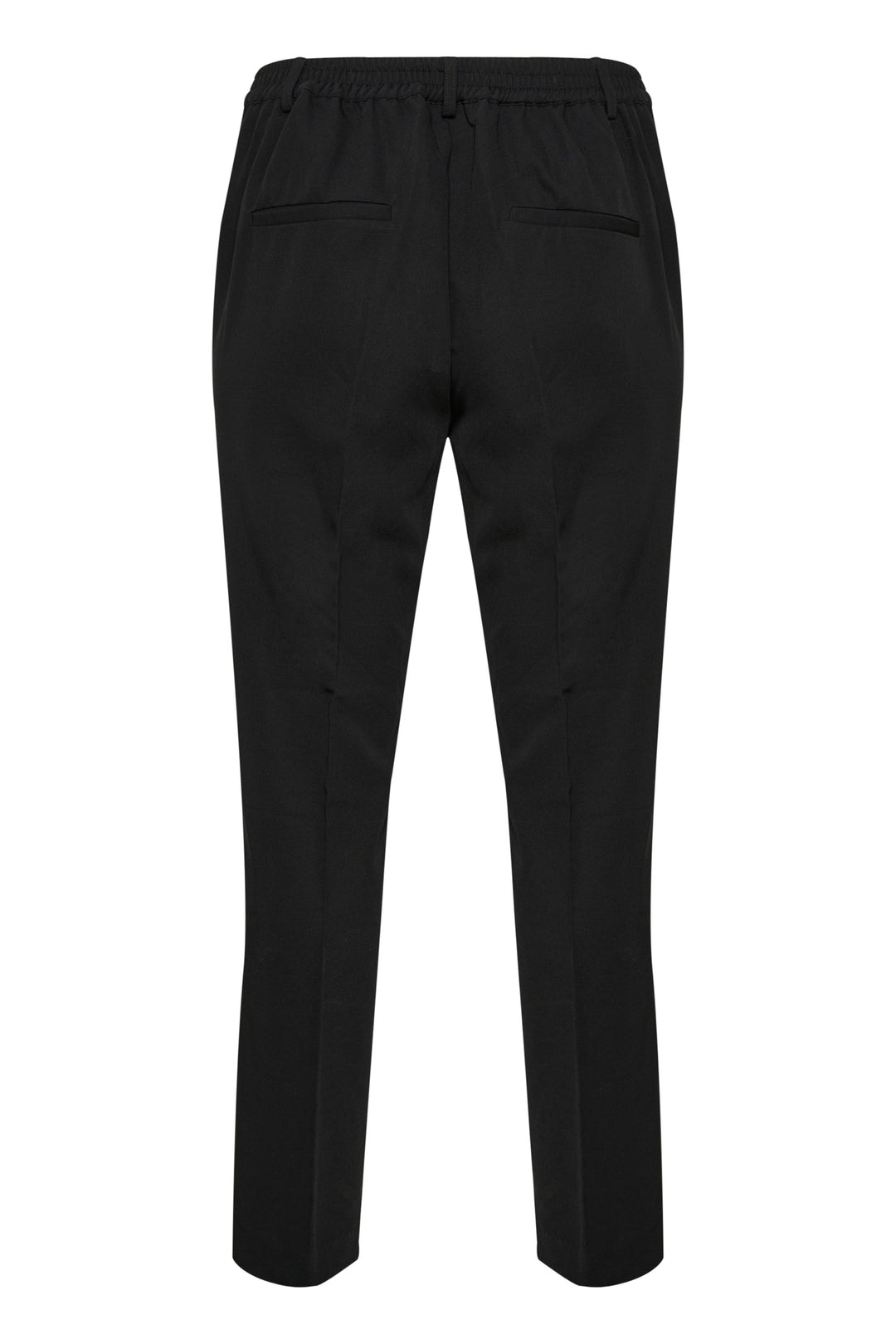 Zwarte Broek Met Elastische Taille En Steekzakken