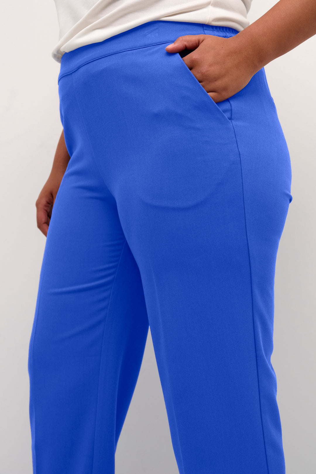 blauwe broek - kaffe curve - - grote maten - dameskleding - kledingwinkel - herent - leuven
