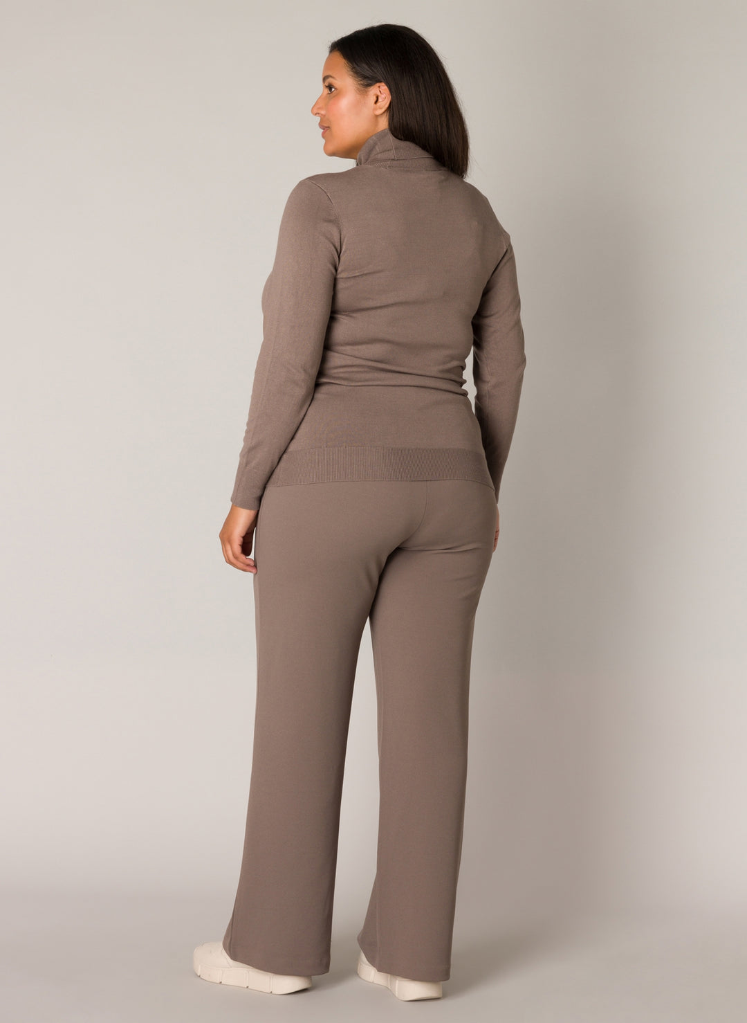 Tijdloze Wijde Broek Met Elastische Taille