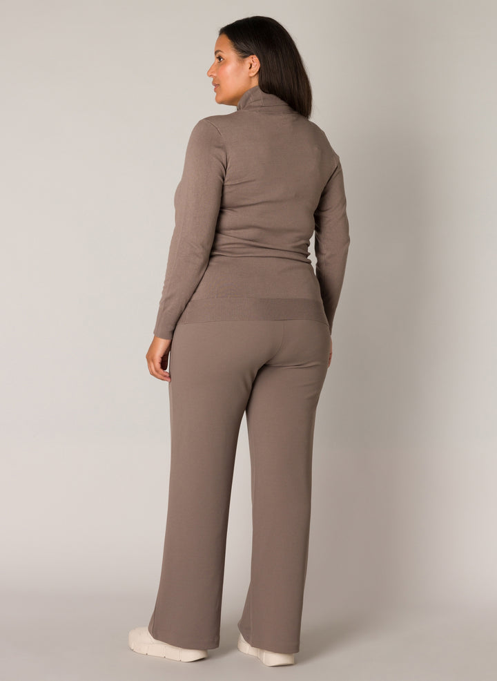 Tijdloze Wijde Broek Met Elastische Taille