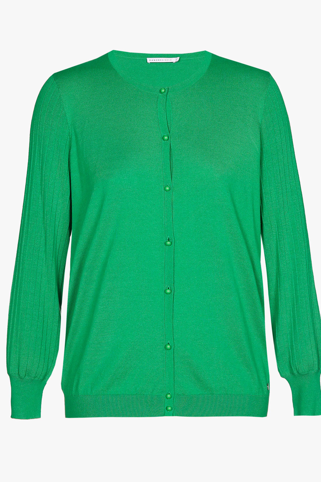 Irish green cardigan van zijdemix - xandres - - grote maten - dameskleding - kledingwinkel - herent - leuven