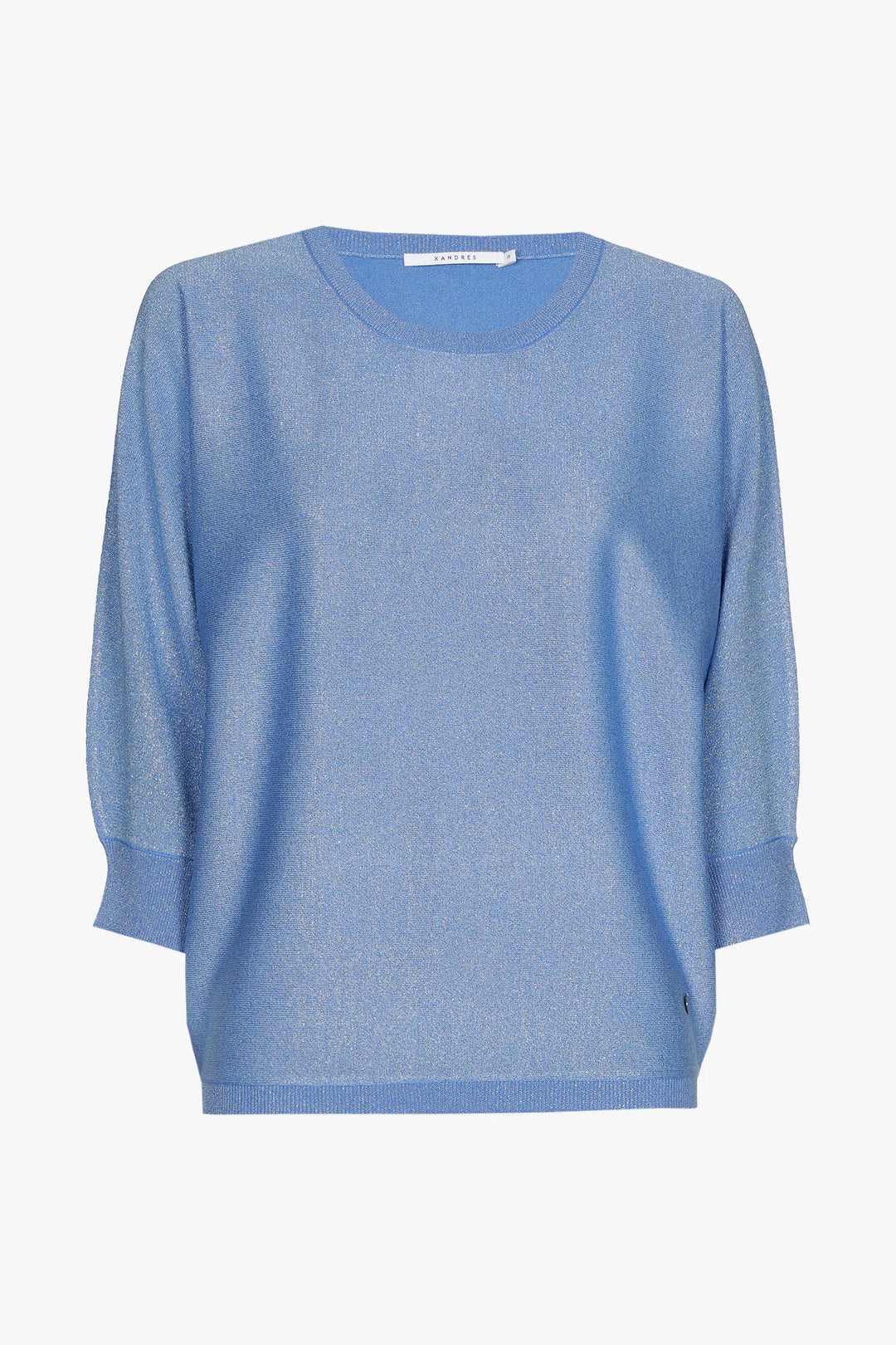 Lurex Trui In Cornflower Blauw