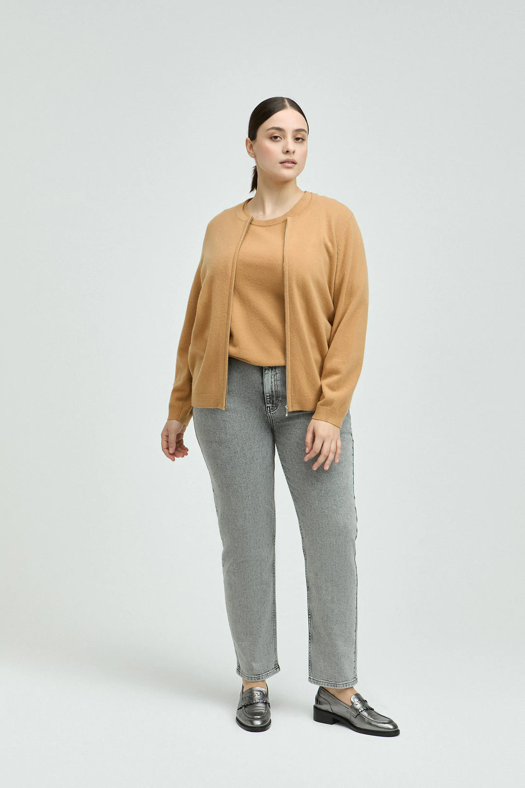 Cardigan Van Merinowol Met Rits