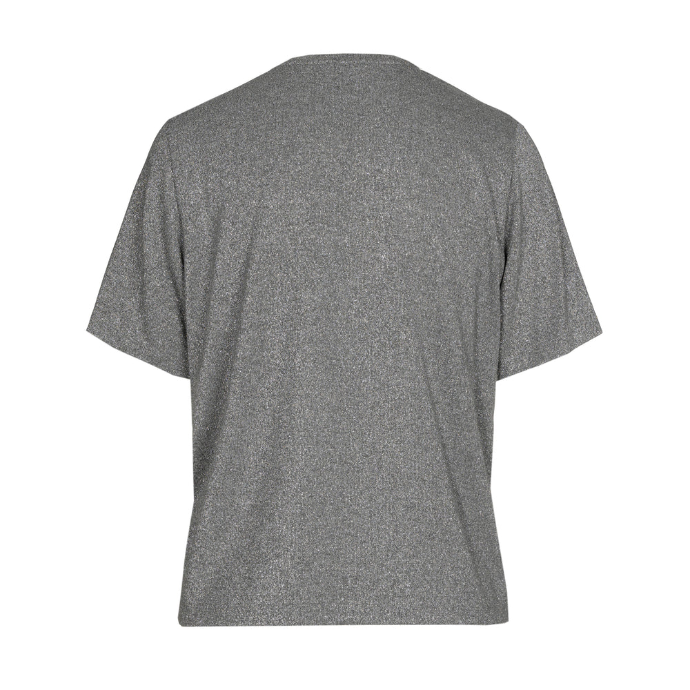 Sparkle Jersey T-Shirt Zilvergrijs