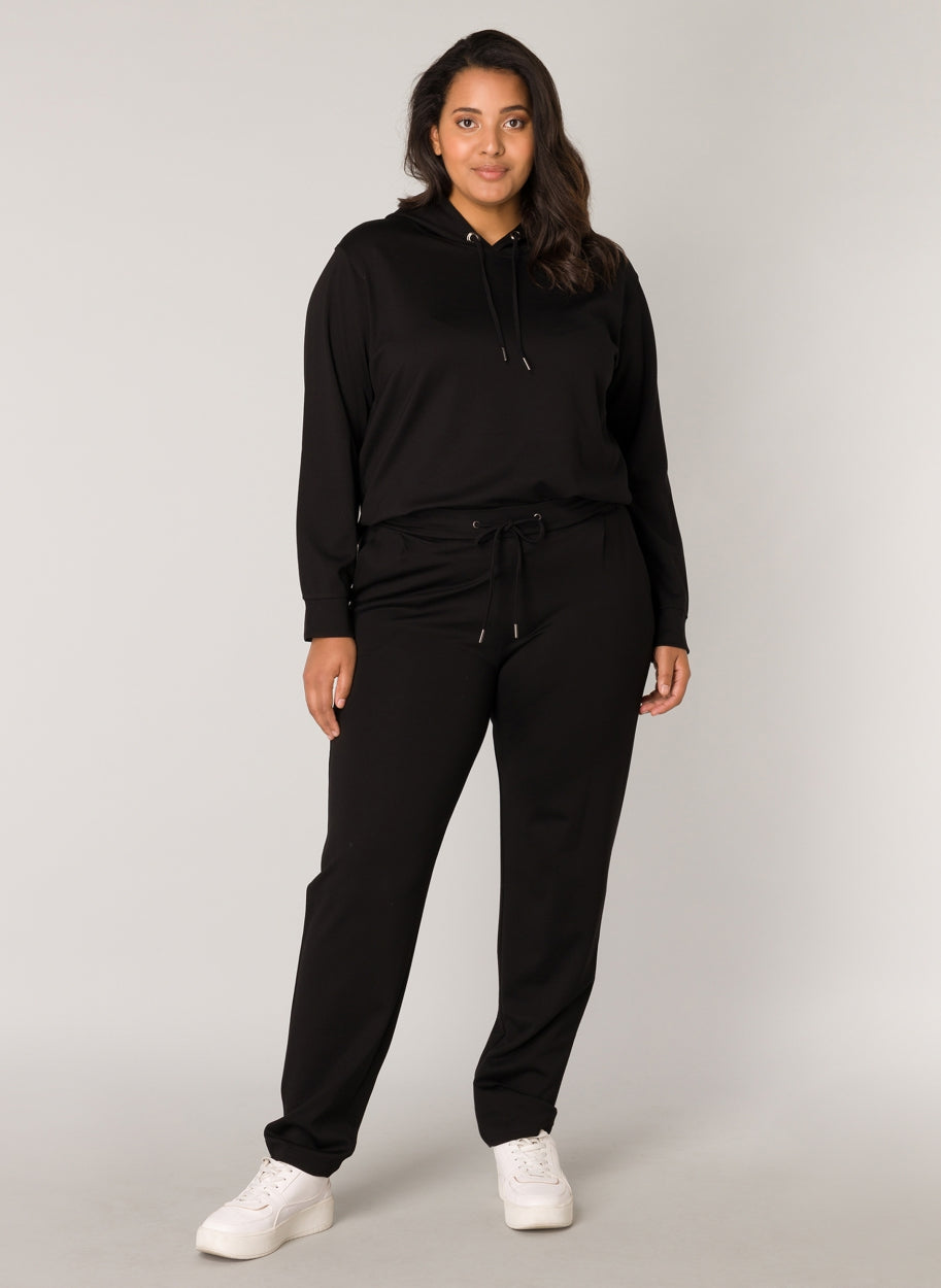 Comfortabel Zittend Zwarte Broek