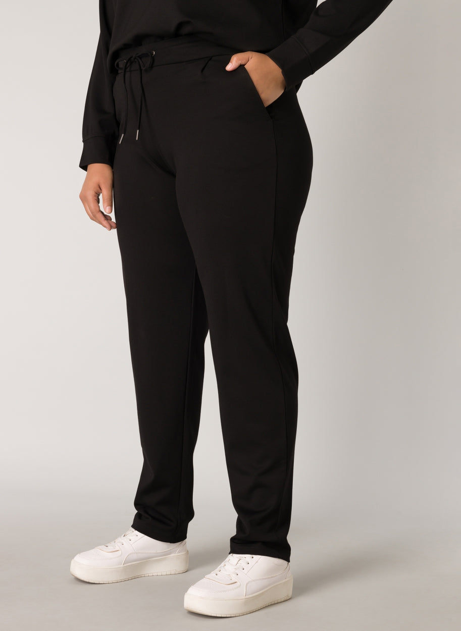Comfortabel Zittend Zwarte Broek