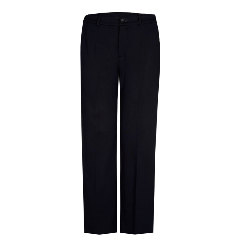 Wijde Broek Met Ceintuurlussen In Navy Blue