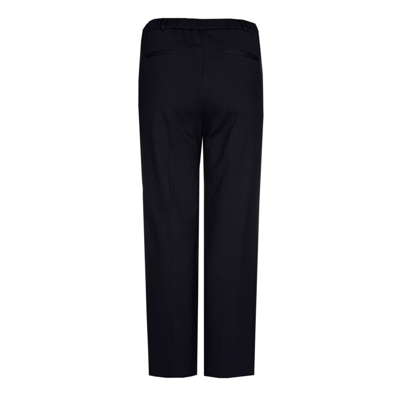 Wijde Broek Met Ceintuurlussen In Navy Blue