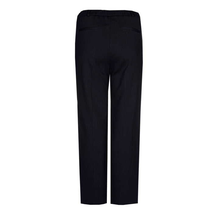Wijde Broek Met Ceintuurlussen In Navy Blue