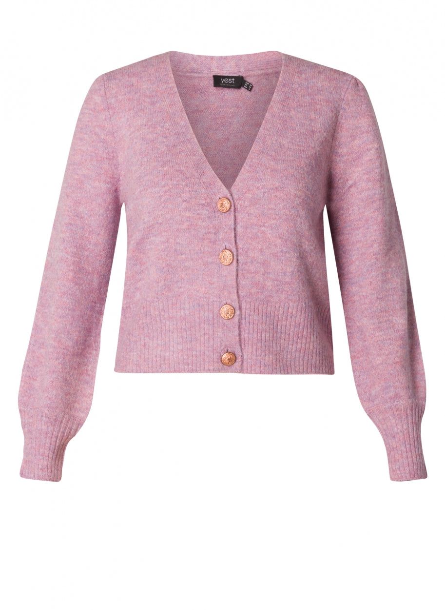 zachte roze cardigan