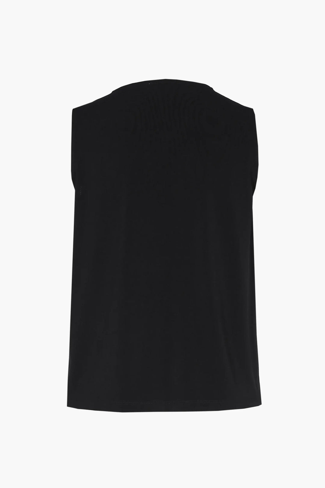 Zwarte Top In Fijne Crêpe