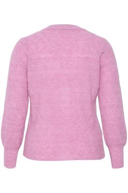 cyclaam roze cardigan - kaffe curve - - grote maten - dameskleding - kledingwinkel - herent - leuven