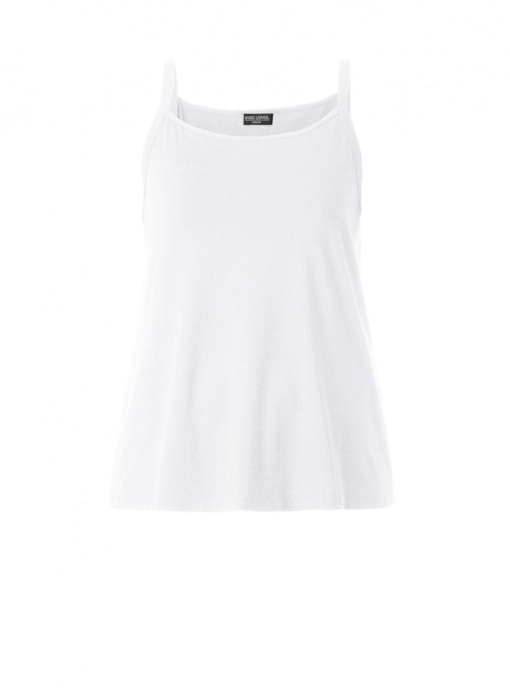 Witte Top Met Verstelbare Spaghetti Bandjes