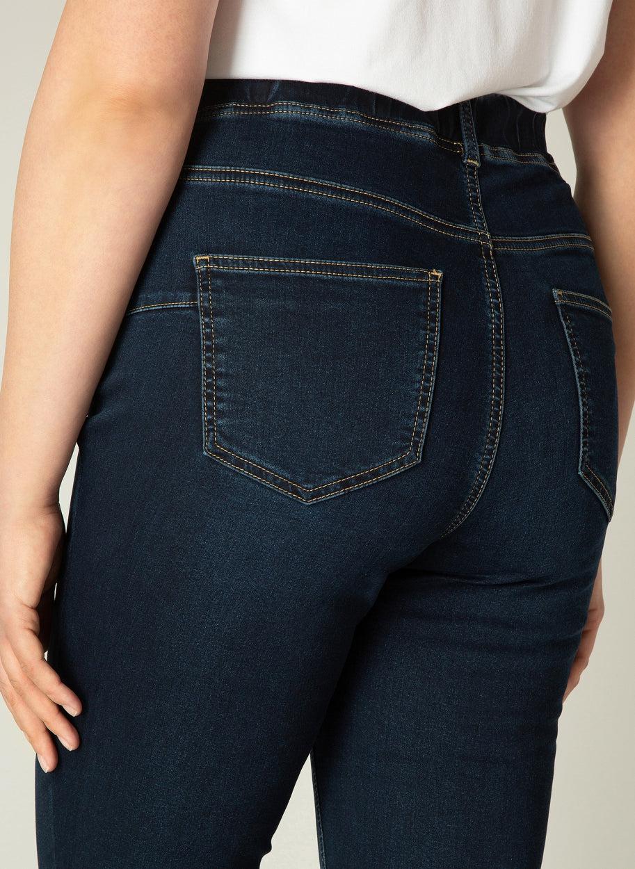 skinny jeans model Tessa in denim blue - base level curvy - - grote maten - dameskleding - kledingwinkel - herent - leuven