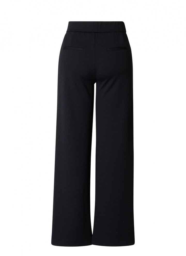Blauwe Wijde Broek Met Een Elastische Tailleband