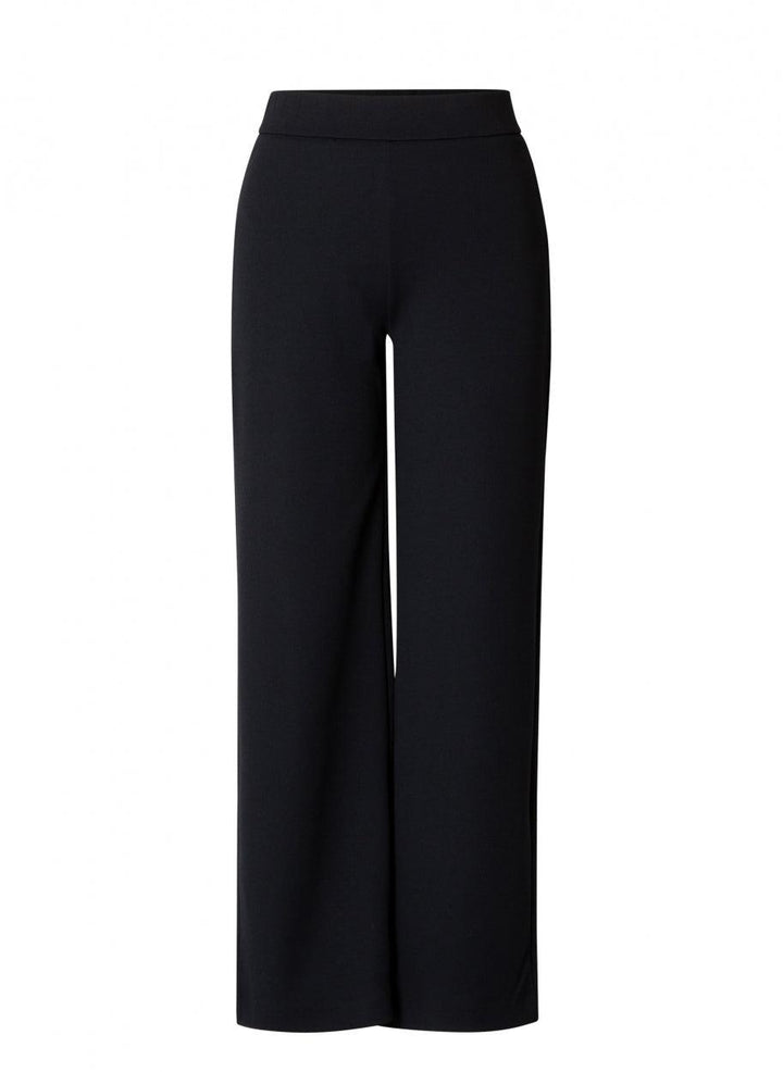 Blauwe Wijde Broek Met Een Elastische Tailleband