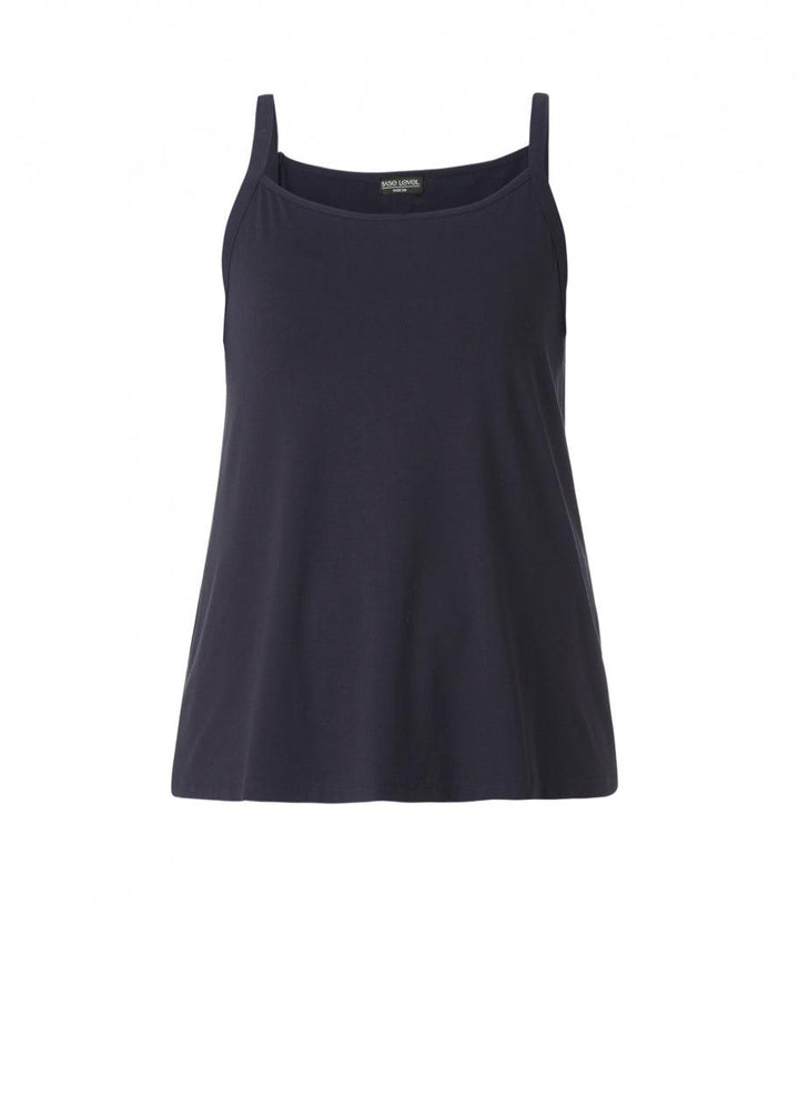 Blauwe Top Met Verstelbare Spaghetti Bandjes