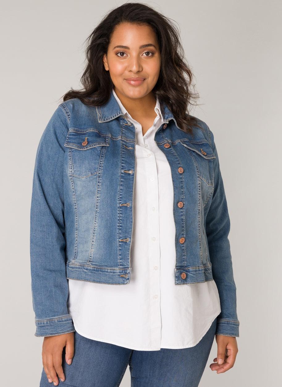 Jeansvest In Mid Blue