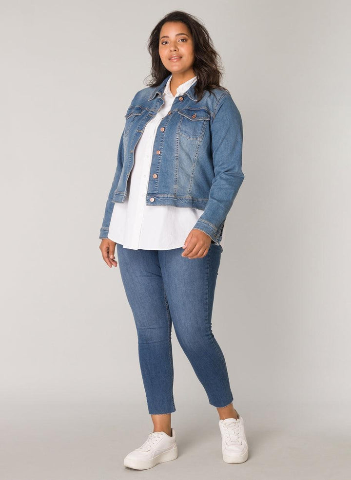 Jeansvest In Mid Blue