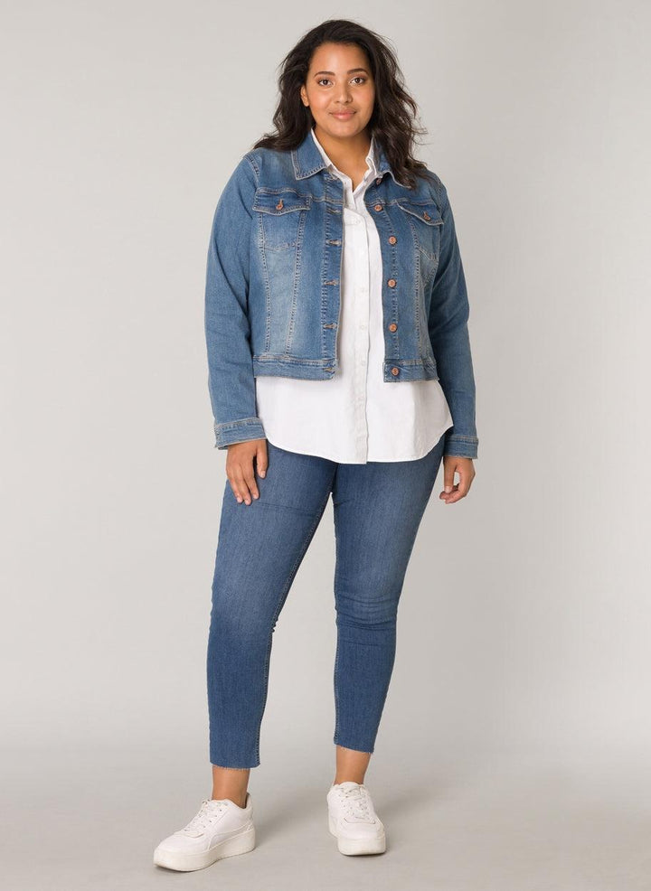 Jeansvest In Mid Blue