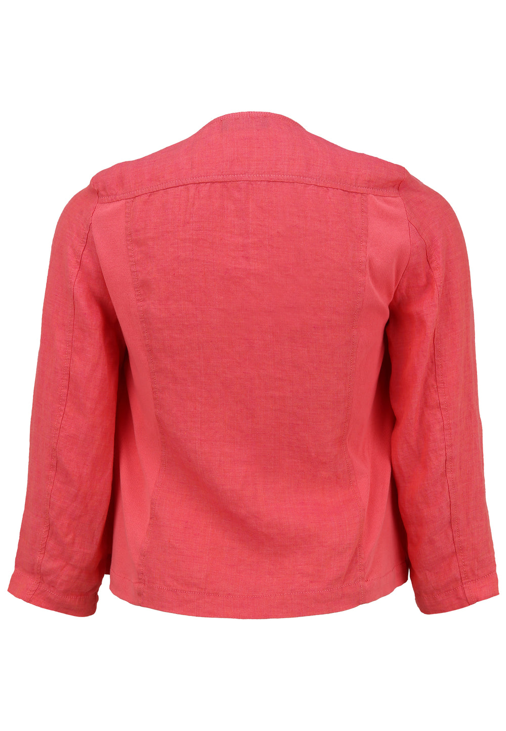 roze linnen vest - doris streich - 343135 - grote maten - dameskleding - kledingwinkel - herent - leuven