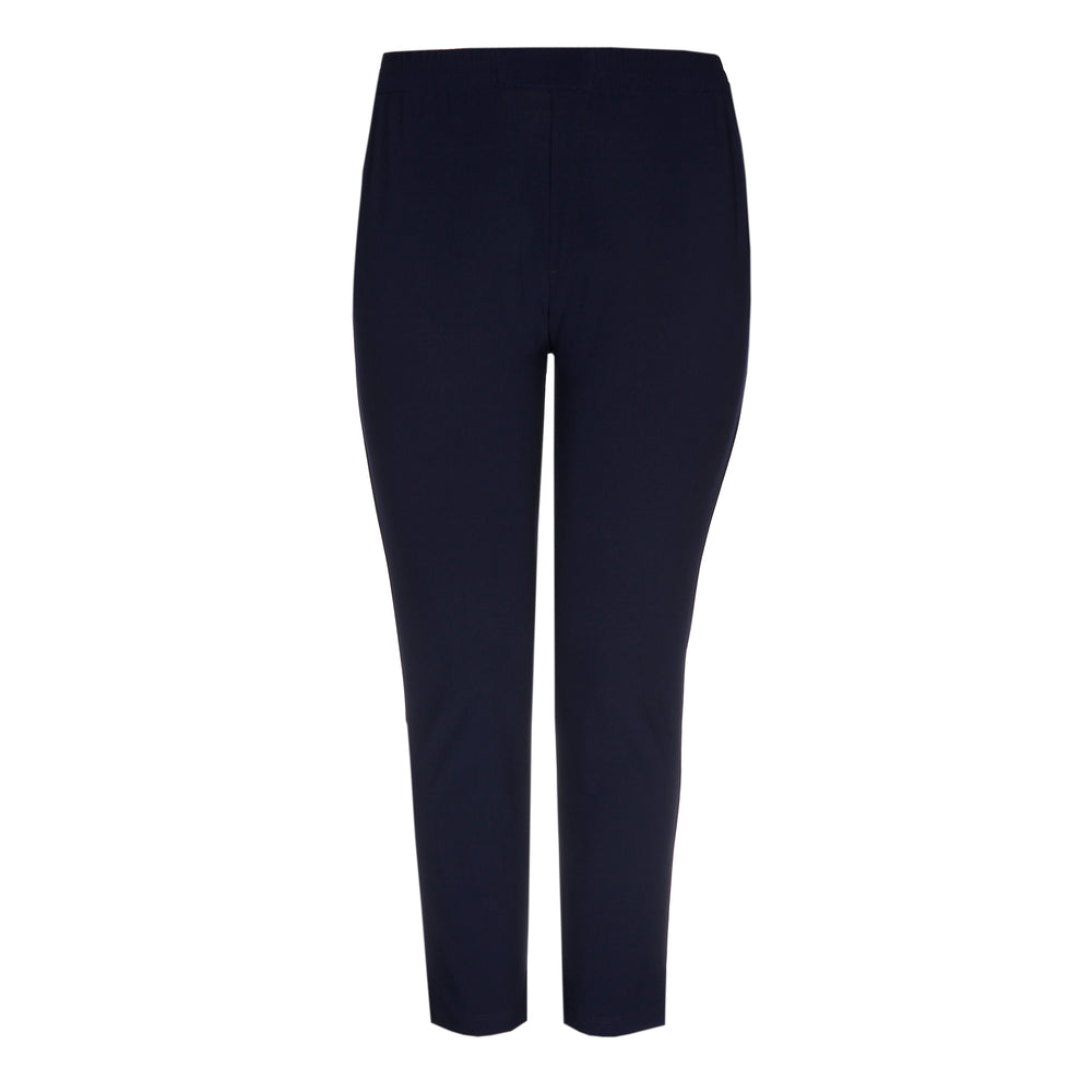 Blauwe Broek In Fijne Crêpe