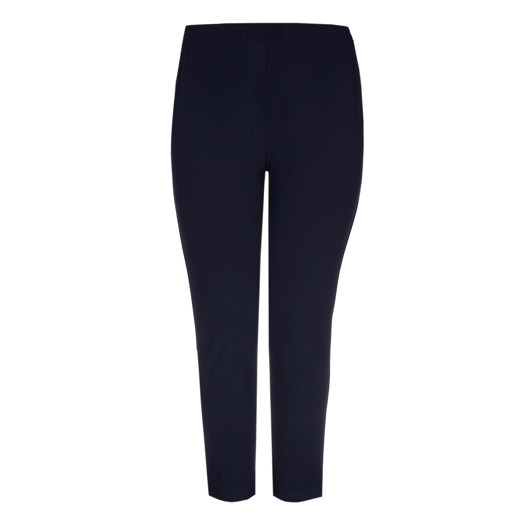 Blauwe Broek In Fijne Crêpe