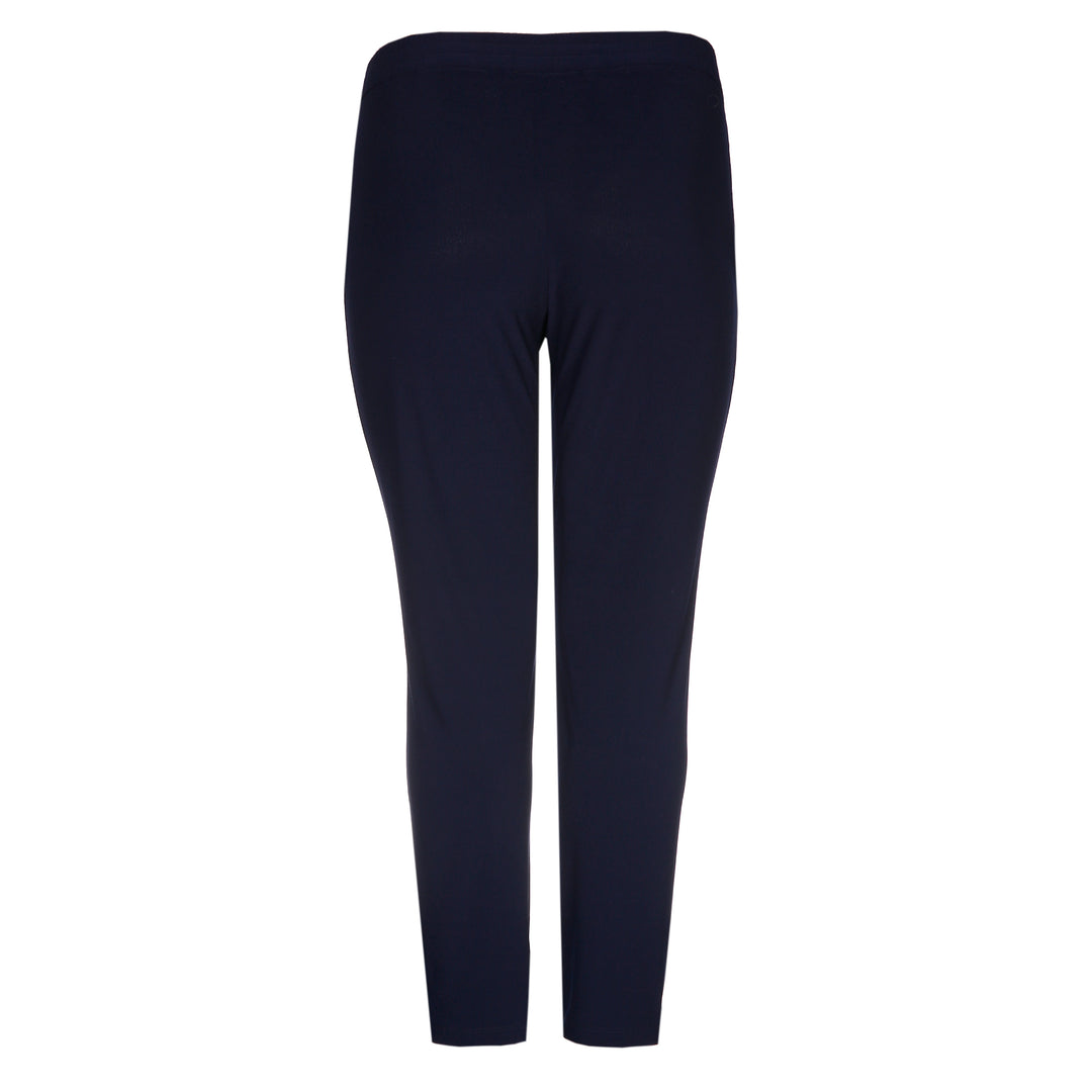 Blauwe Broek In Fijne Crêpe