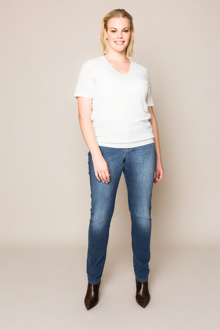 Shirt Met Vooraan Luchtige Crêpe
