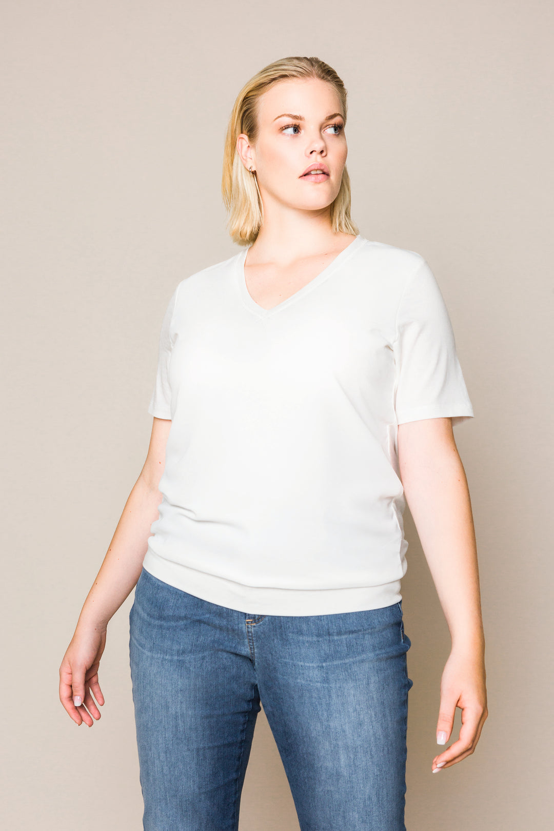 Shirt Met Vooraan Luchtige Crêpe