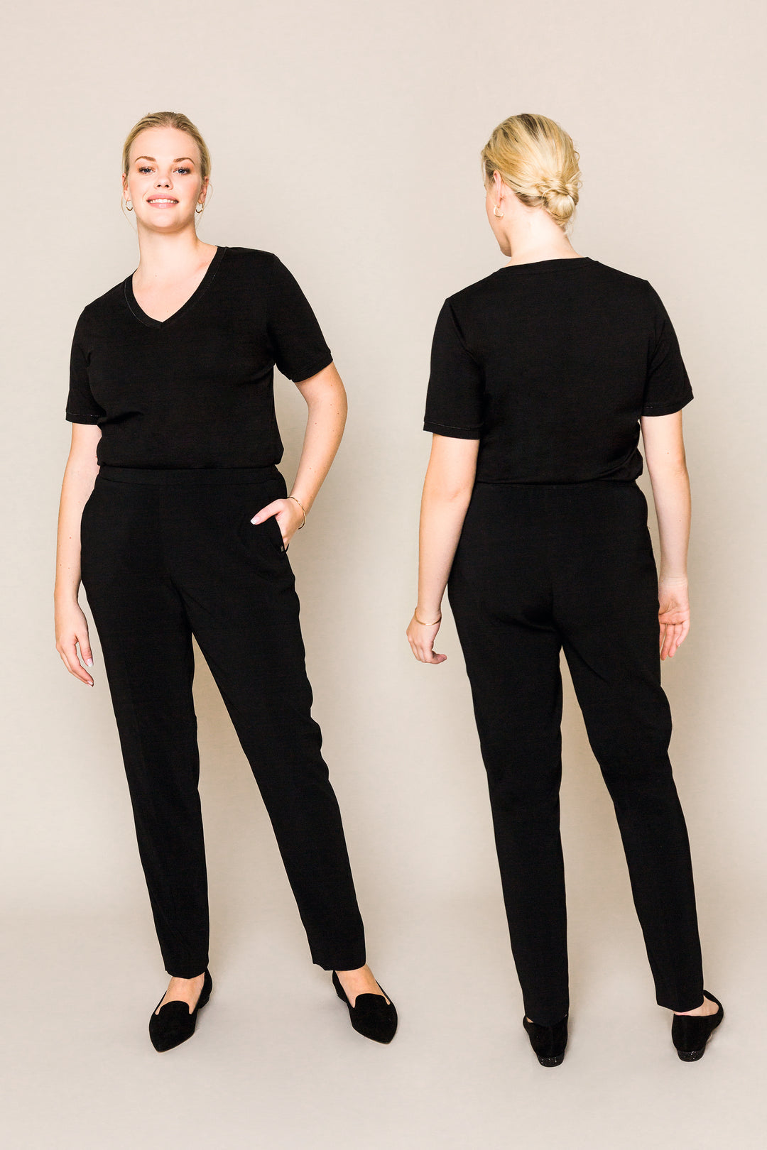 Zwart Basis T-Shirt Floy