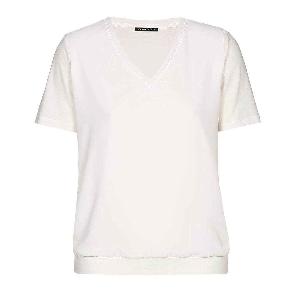 Shirt Met Vooraan Luchtige Crêpe