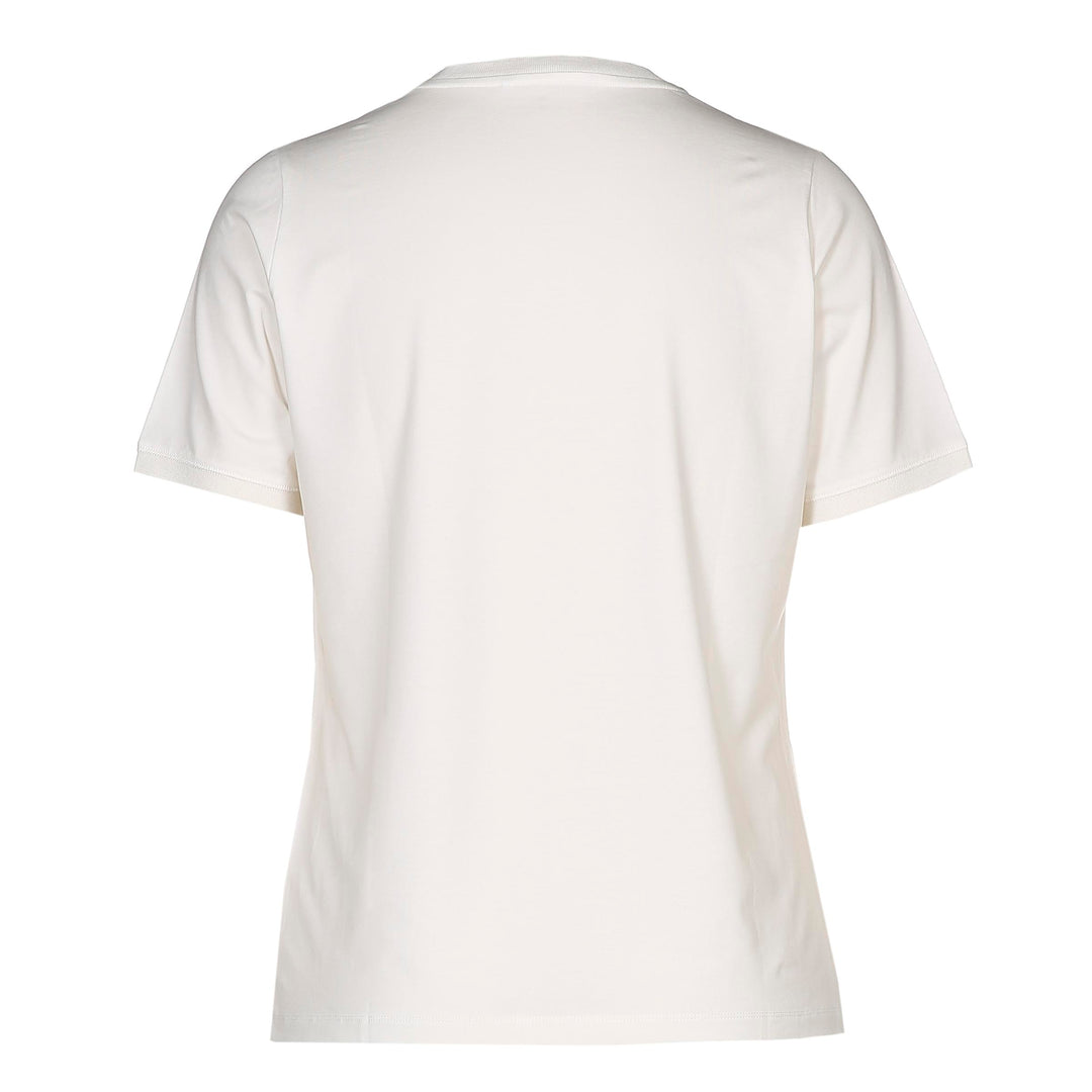 Wit Basis T-Shirt Met V-Hals