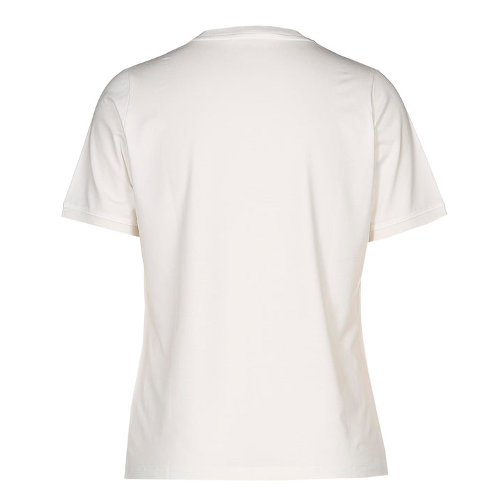 Wit Basis T-Shirt Met V-Hals