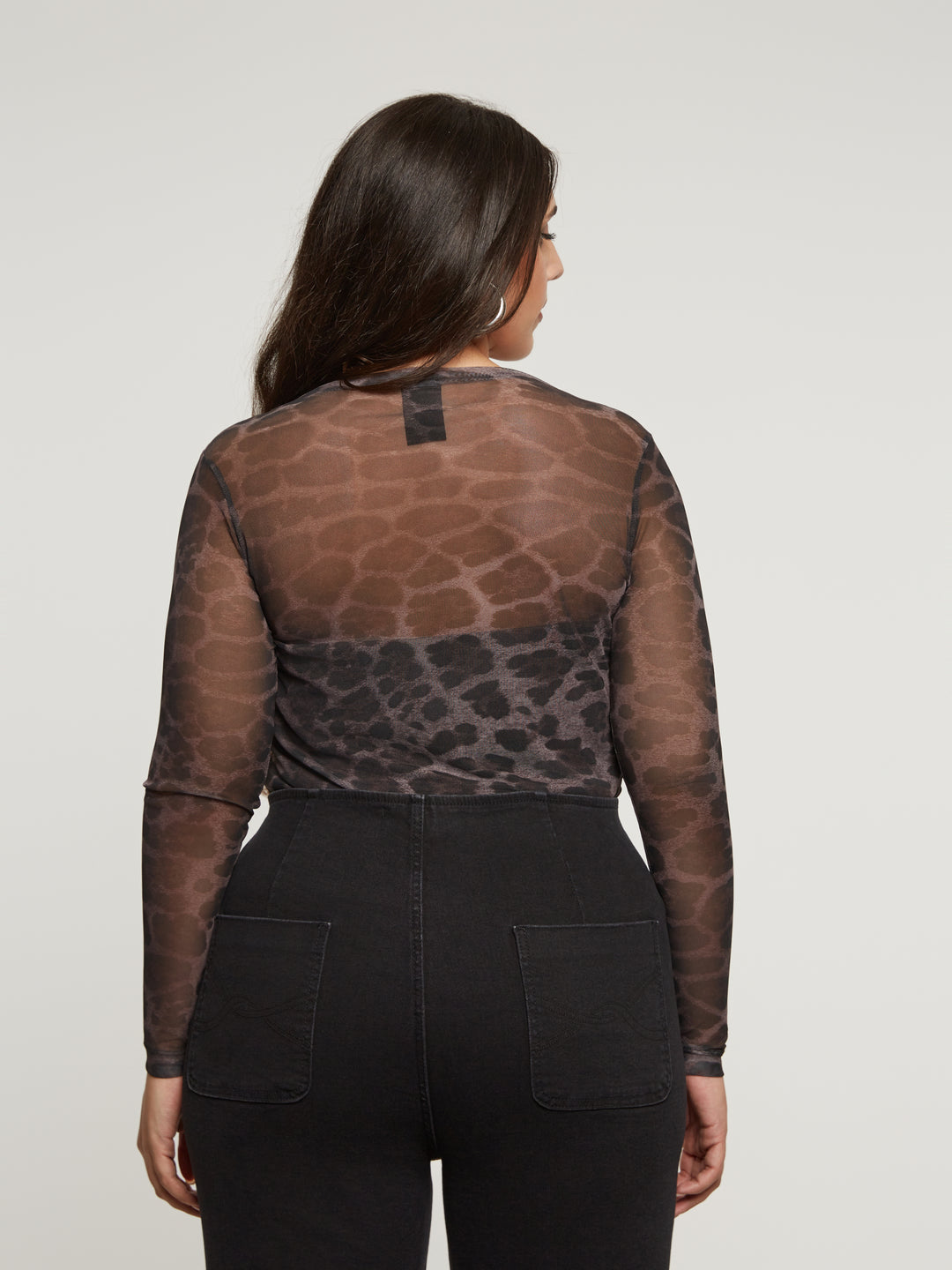 Netztop mit Animalprint