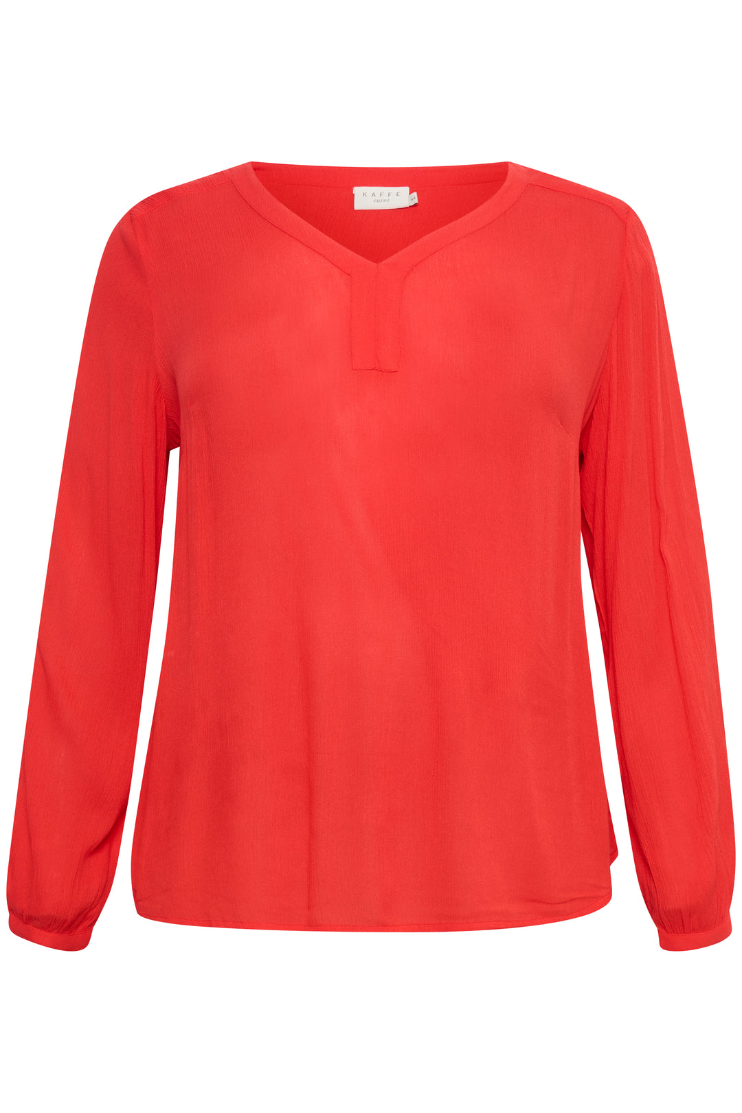 tijdloze fiery red blouse van ecovero viscose