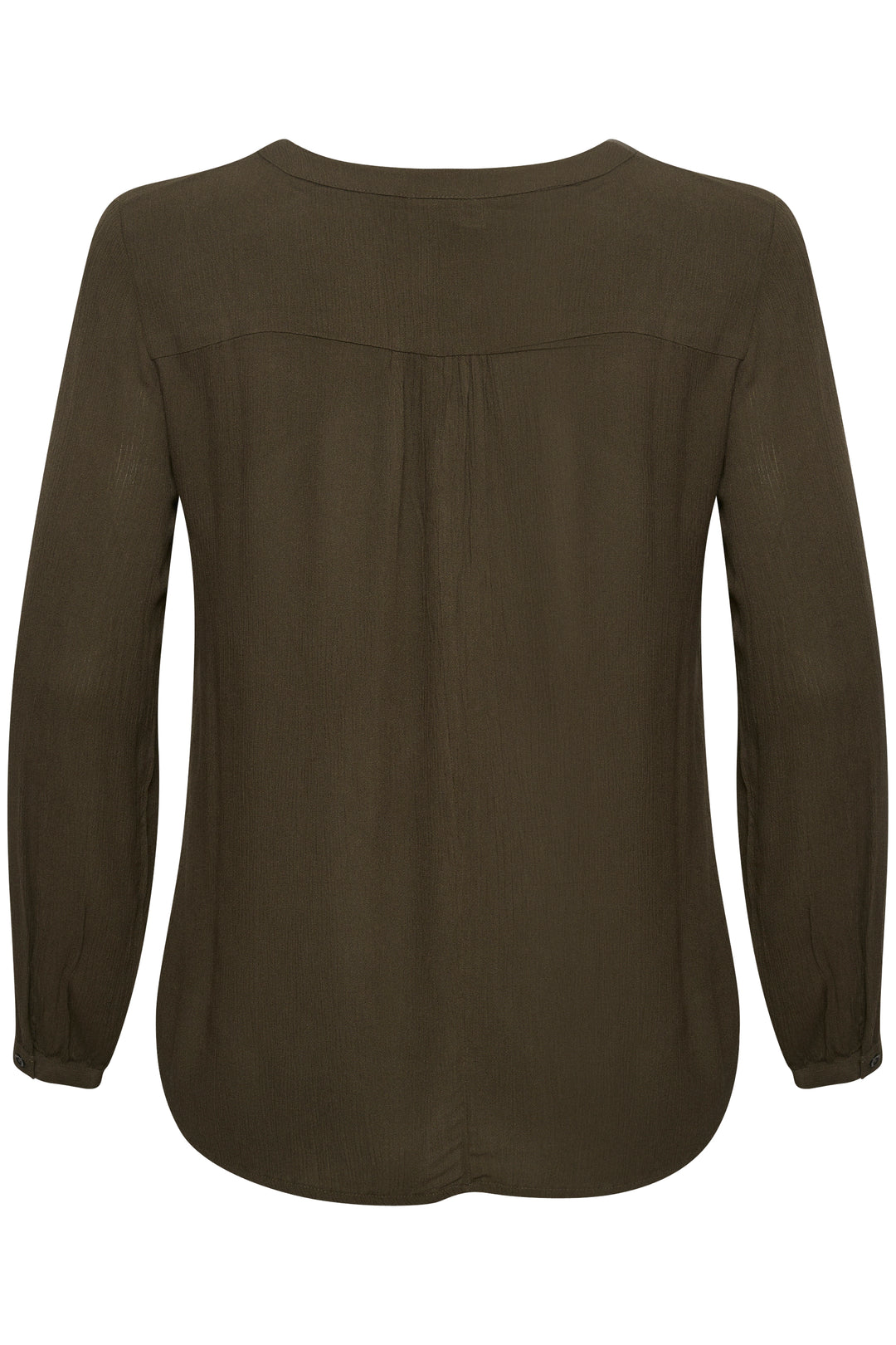 tijdloze kaki blouse van ecovero viscose - kaffe curve - - grote maten - dameskleding - kledingwinkel - herent - leuven