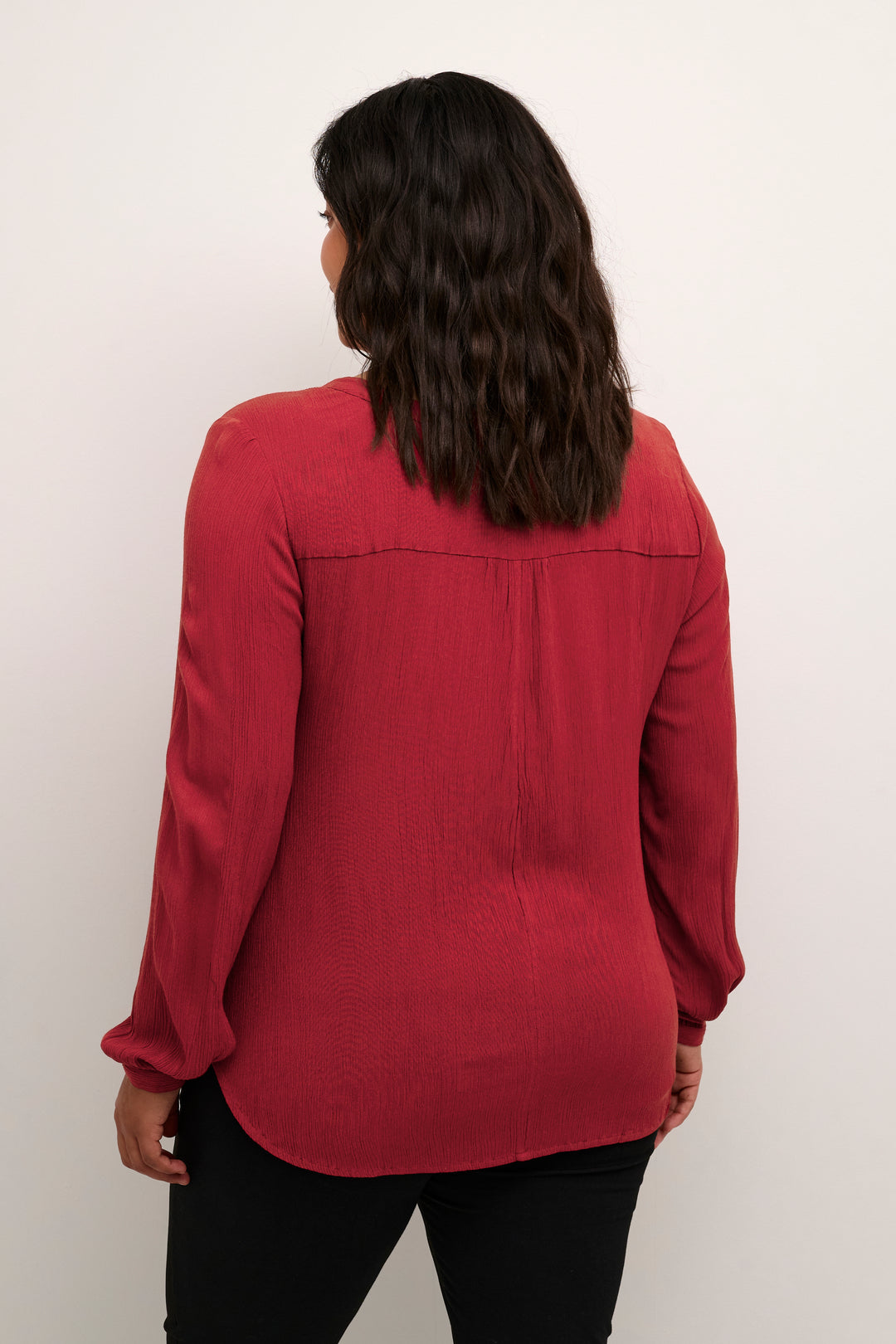timeless red blouse made of ecovero viscose 