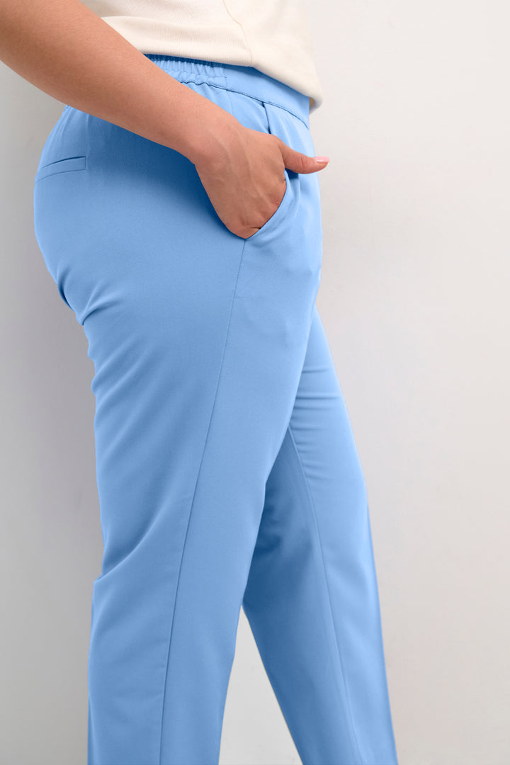 blauwe cropped broek