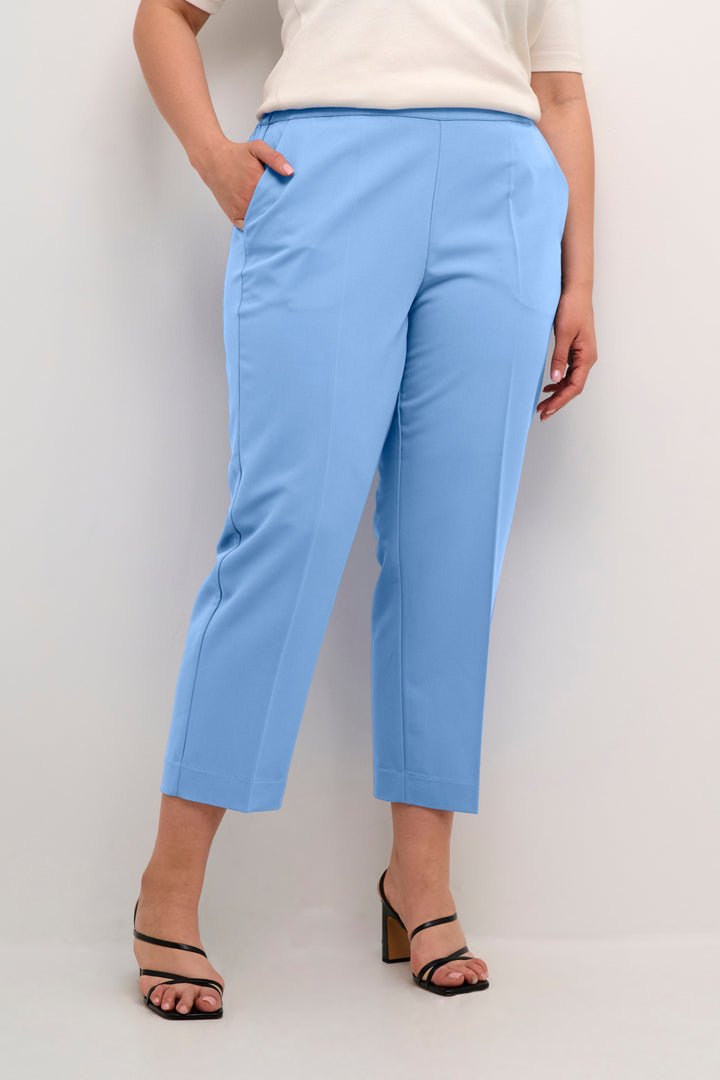 Blauwe Cropped Broek | Grote Maten Mode bij Axent