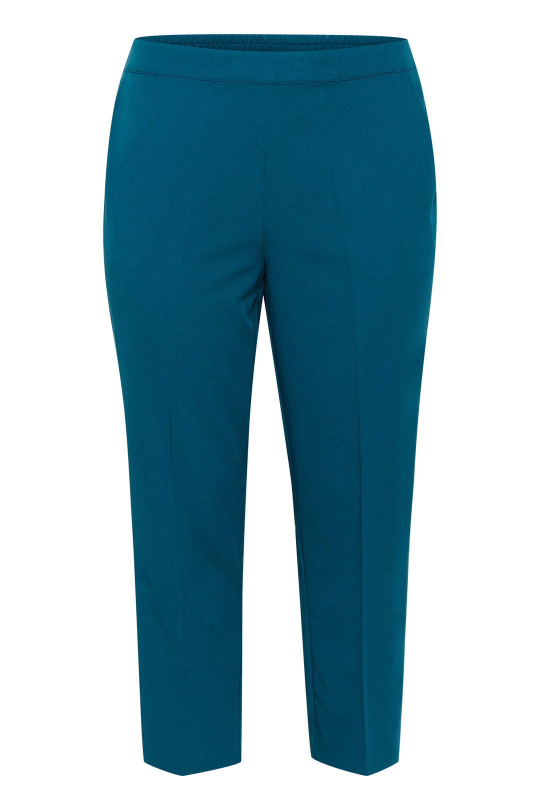 trendy petrol blauwe broek - kaffe curve - - grote maten - dameskleding - kledingwinkel - herent - leuven