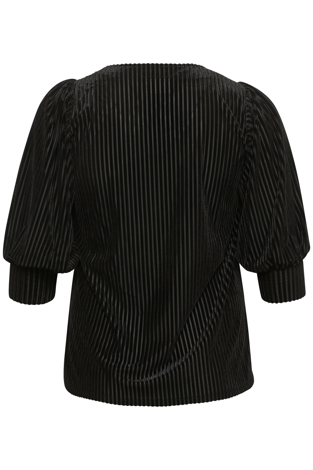 zwarte blouse van zachte velours