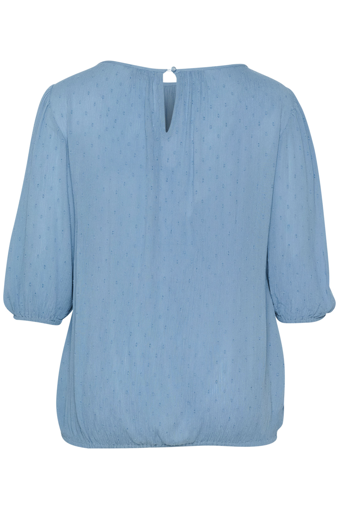 faded denim blouse van ecovero viscose-kaffe curve-
