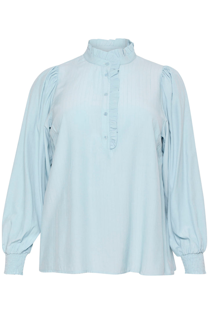 romantische blouse in celestial blue