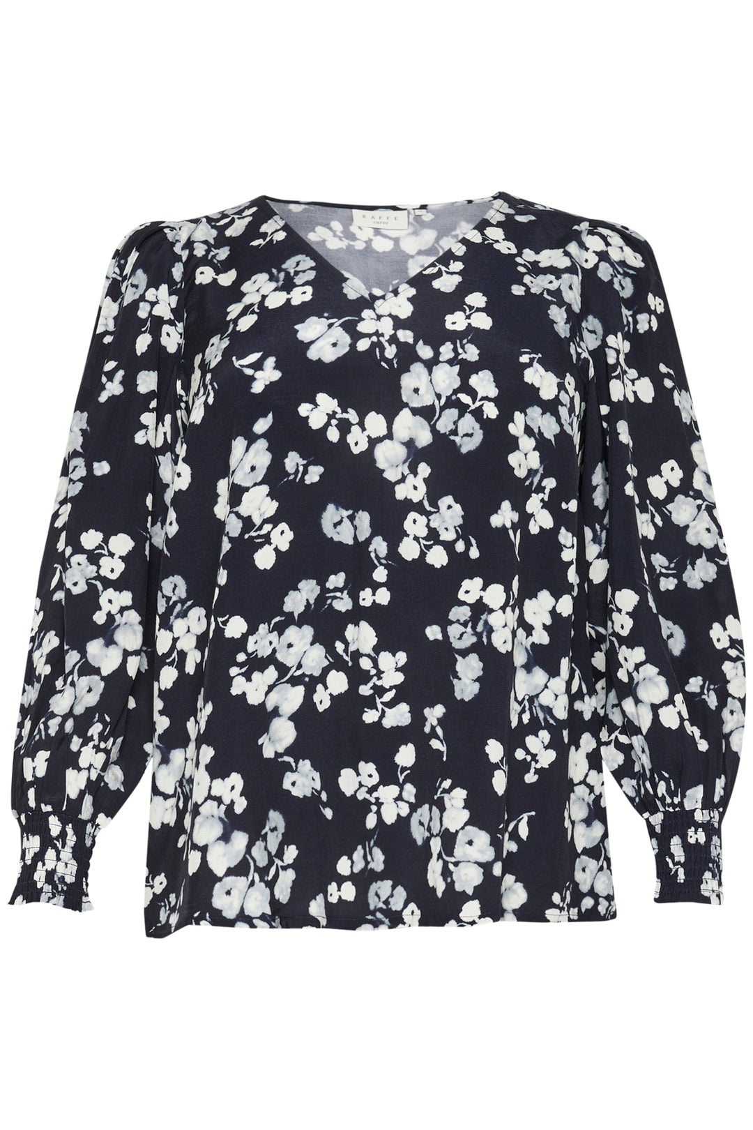 Blouse Met Blauwe Print | Grote Maten Mode bij Axent