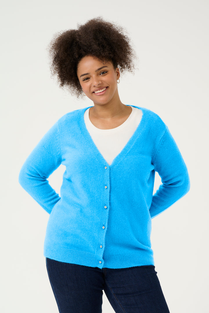 elegante malibu blauwe cardigan